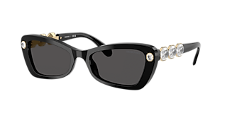 Swarovski SK6003 XL (57 - 16) with Grey lenses and Brown frame