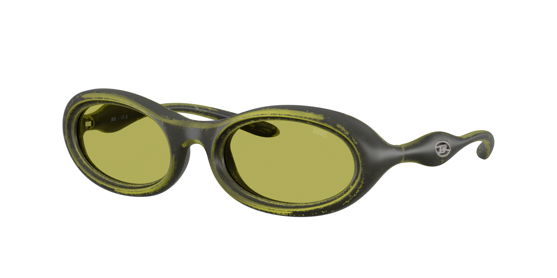 Diesel Unisex Green Dl3011u 511/Cb Sunglasses Injected Multi-Color Round Normal - Image 3