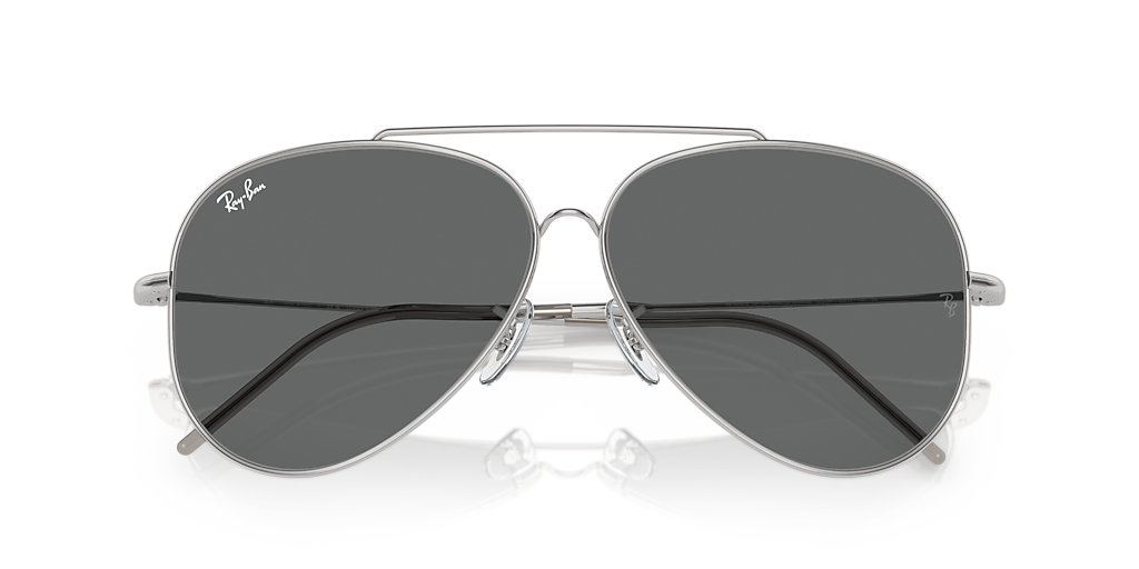 Ray-Ban Aviator Reverse XXL (62 - 11) with Grey lenses and Silver