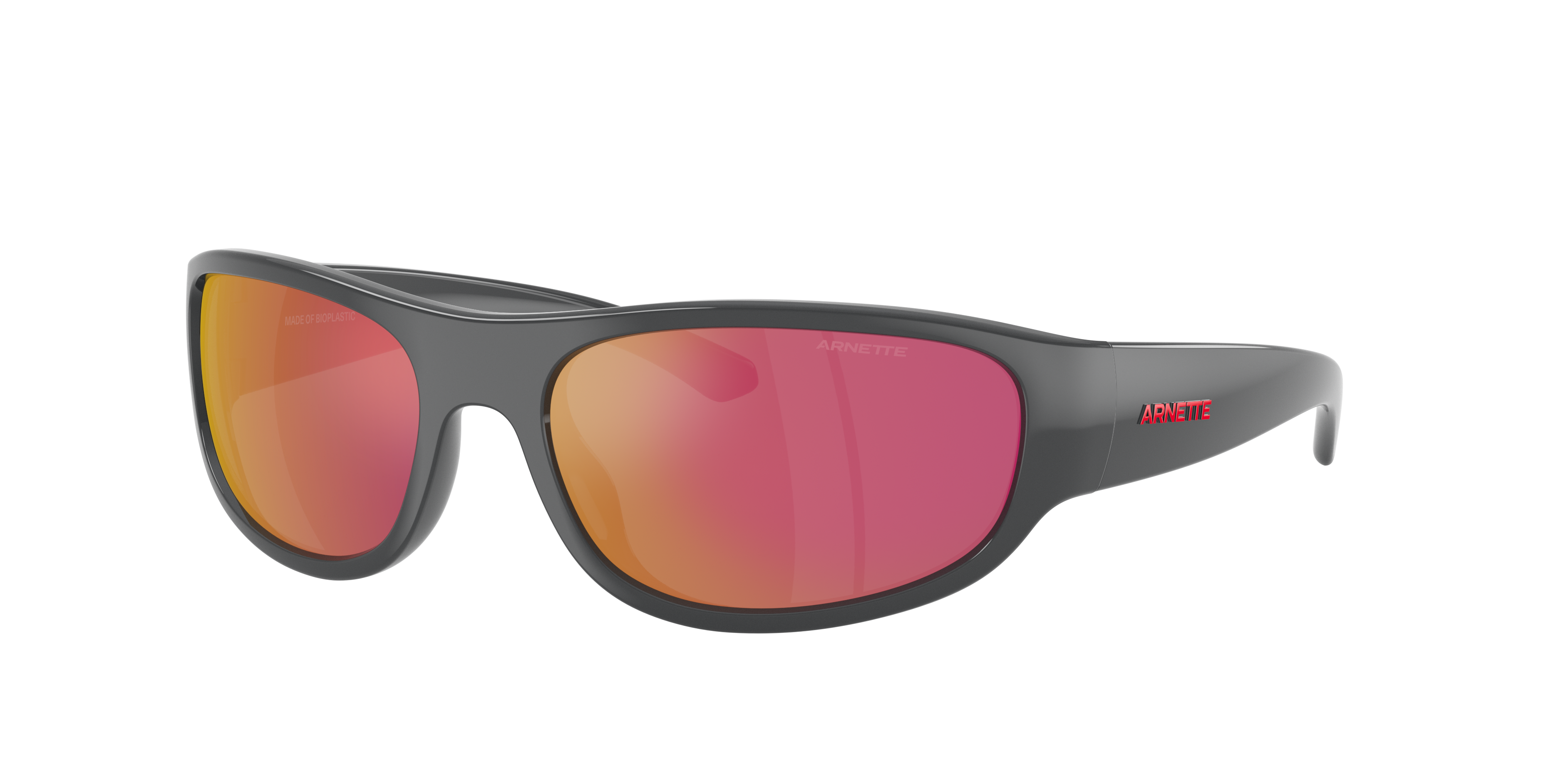 Arnette Man Sunglass Gondo -  Frame color: Dark Grey, Lens color: Grey Mirror Orange/Yellow