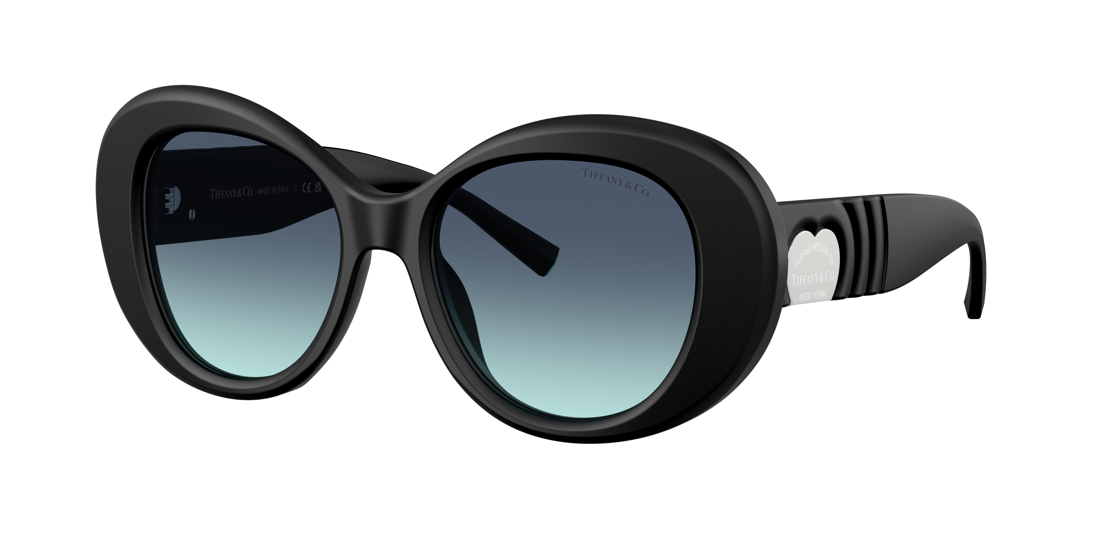 Tiffany & Co. Woman Sunglass TF4228 -  Frame color: Matte Black, Lens color: Azure Gradient Blue