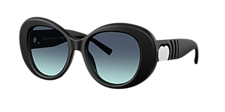 Tiffany & Co. TF3091 S (52 - 19) with Blue lenses and Silver  display picture 3
