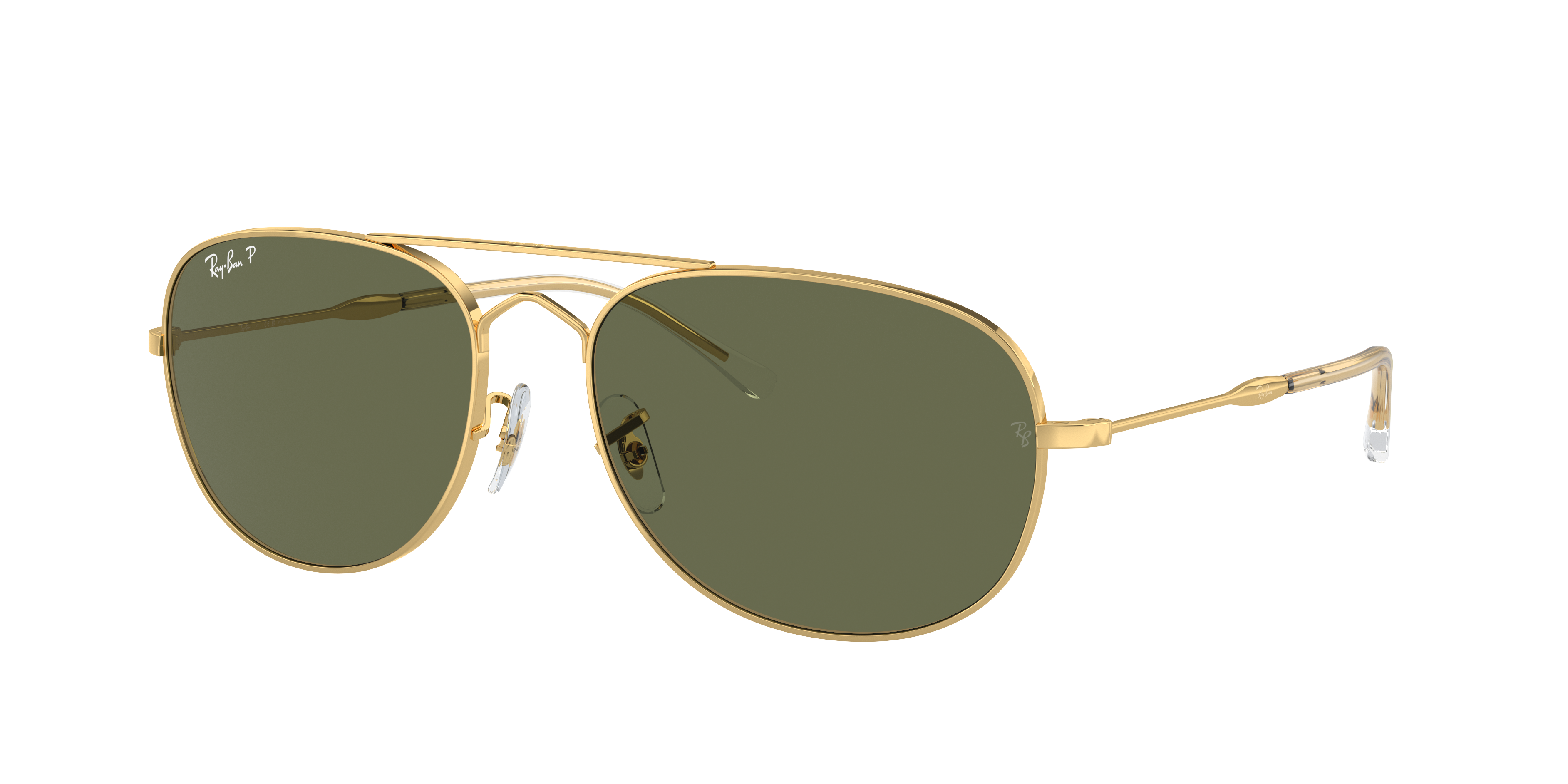 Ray-Ban Unisex Sunglass Bain Bridge -  Frame color: Arista Gold, Lens color: Green Polarized