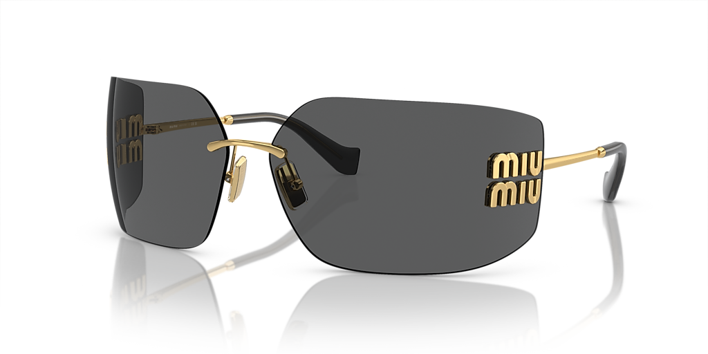 miu miu サングラス SMU54Y ゴールド×ブラック Miu Miu MU 54YS L (80 - 14) with Grey lenses and Gold frame