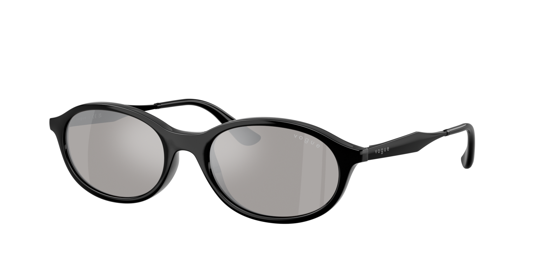 Vogue Eyewear Woman Sunglass VO5625S -  Frame color: Black, Lens color: Light Grey Mirror Silver