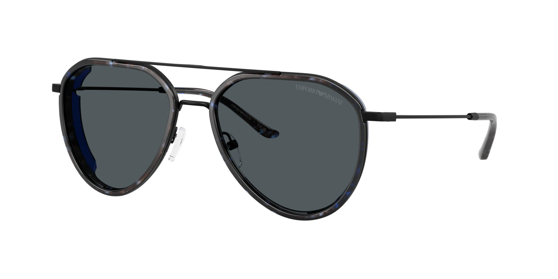 Emporio Armani , Matte Black Sunglasses Dark Grey lenses, EA2163 300180, Mojo Glasses - Image 4