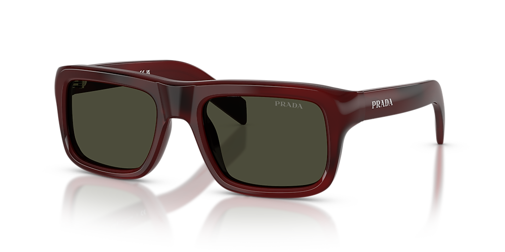 Prada PR D11S M (54 - 20) with Green lenses and Red frame