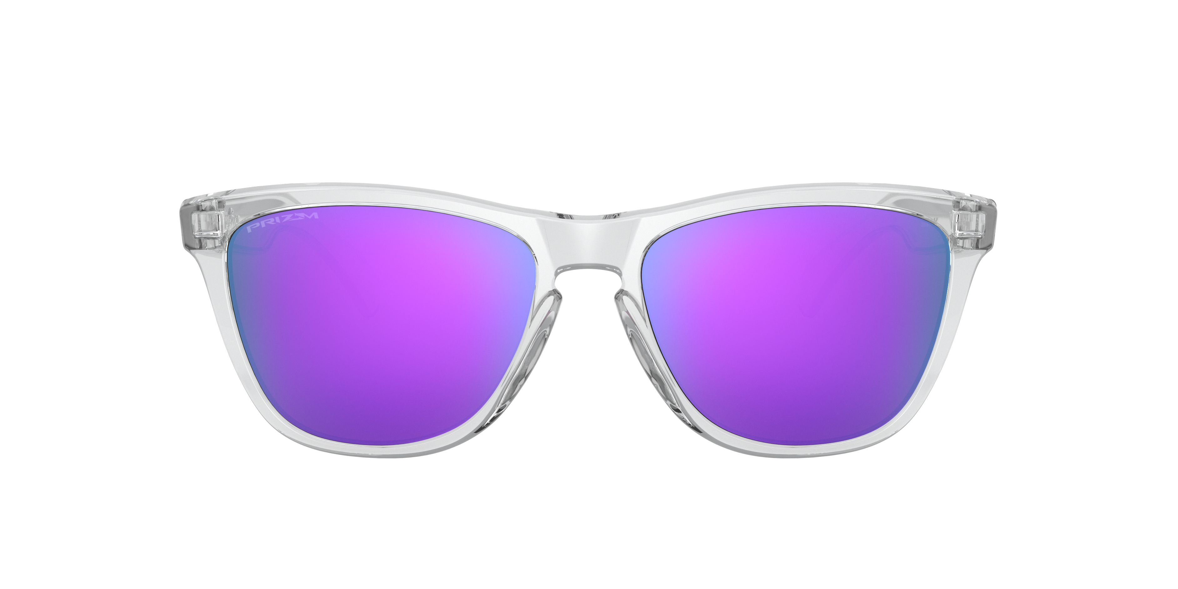 OAKLEYフロッグスキン9245 96 CLEAR /PRIZM VIOLET Oakley Frogskins™ (Low Bridge Fit) XL (54 - 17) with Violet lenses