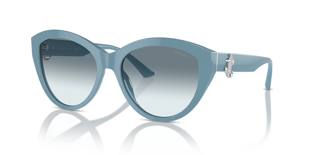 Jimmy Choo JC5007 M (55 - 17) com Lentes Azul e Armação Azul