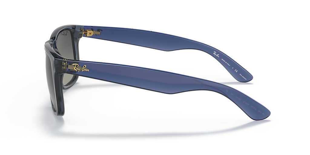 Ray-Ban Justin Classic S (54 - 16) with Grey lenses and Blue frame