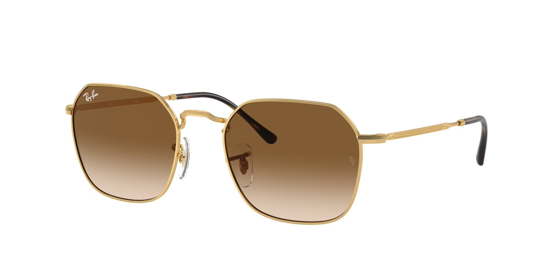Ray-Ban Unisex Sunglass Jim -  Frame color: Arista Gold, Lens color: Light Brown