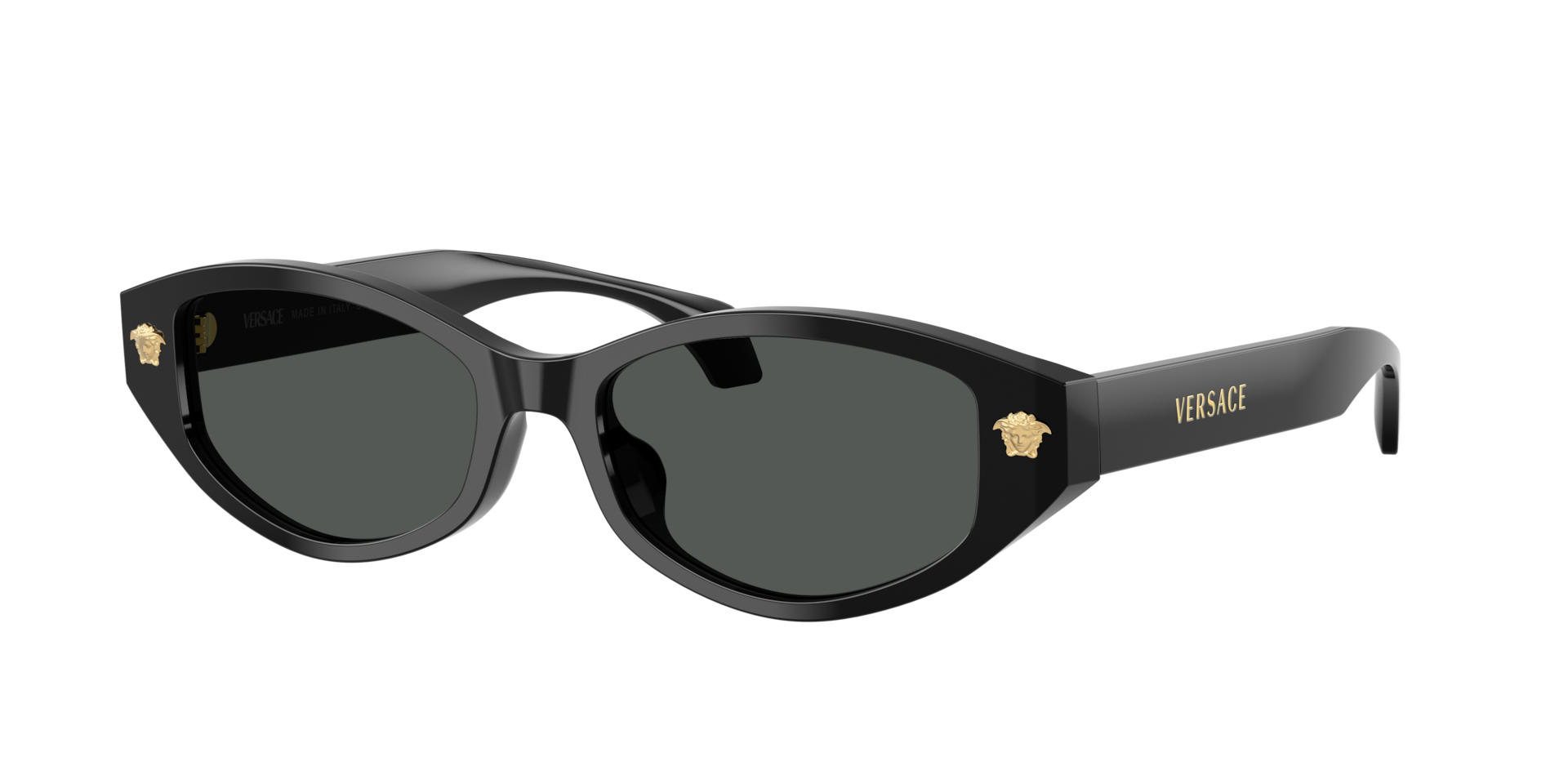 Versace Damen Dunkelgrau Frau Sunglass Ve4512d - Rahmenfarbe: Schwarz, Linsenfarbe: