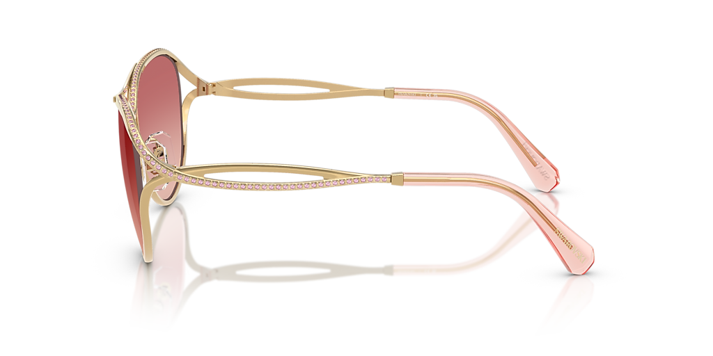 Swarovski SK7028 L (59 - 15) with Pink lenses and Gold frame