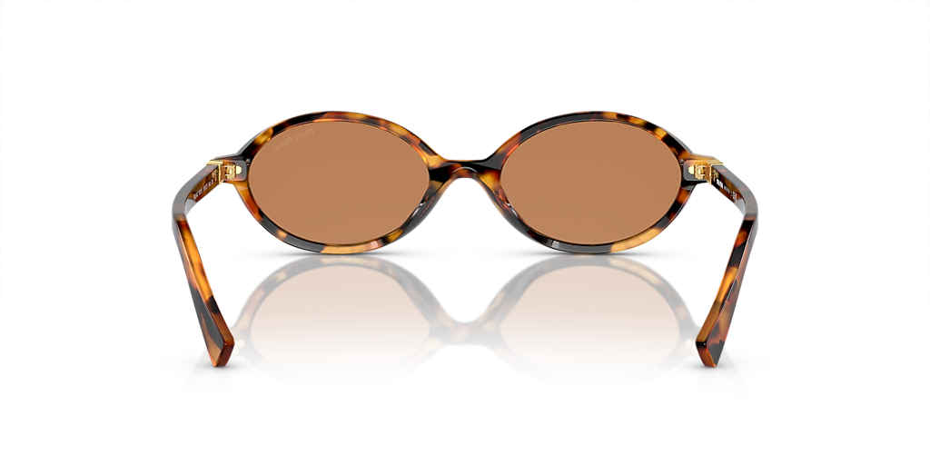 Miu Miu MU 04ZS S (50 - 18) com Lentes Marrom e Armação Tartaruga