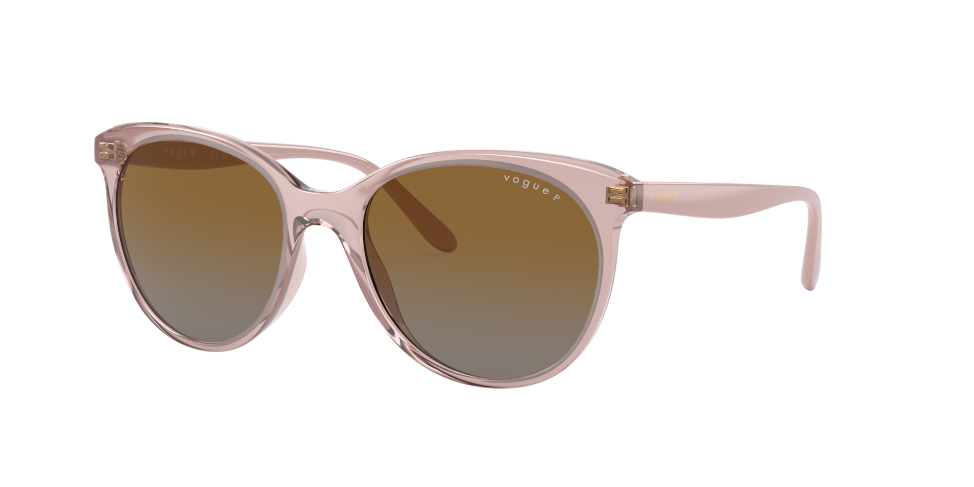 Vogue Eyewear Frau Sunglass VO5453S - Rahmenfarbe: Pink transparent, Linsenfarbe: Grey Gradient Brown Polarized