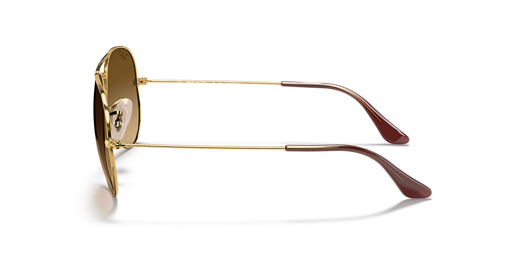 Ray-Ban Aviator Gradient XL (58 - 14) with Brown lenses and Gold
