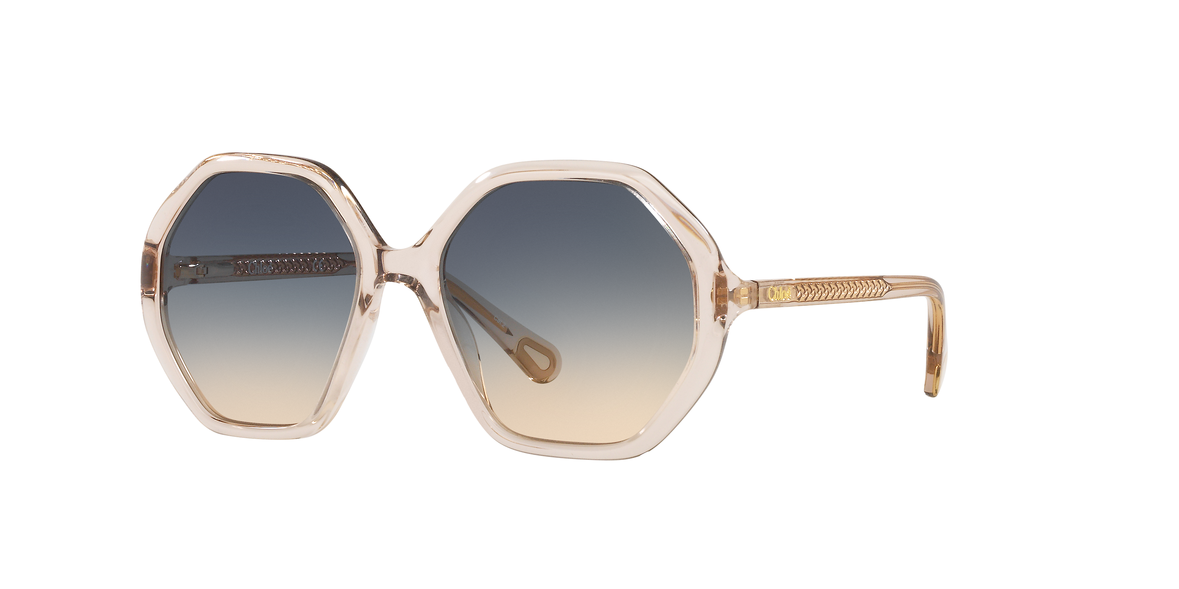Chloé Unisex Sunglass CC0004S -  Frame color: Pink, Lens color: Green Gradient