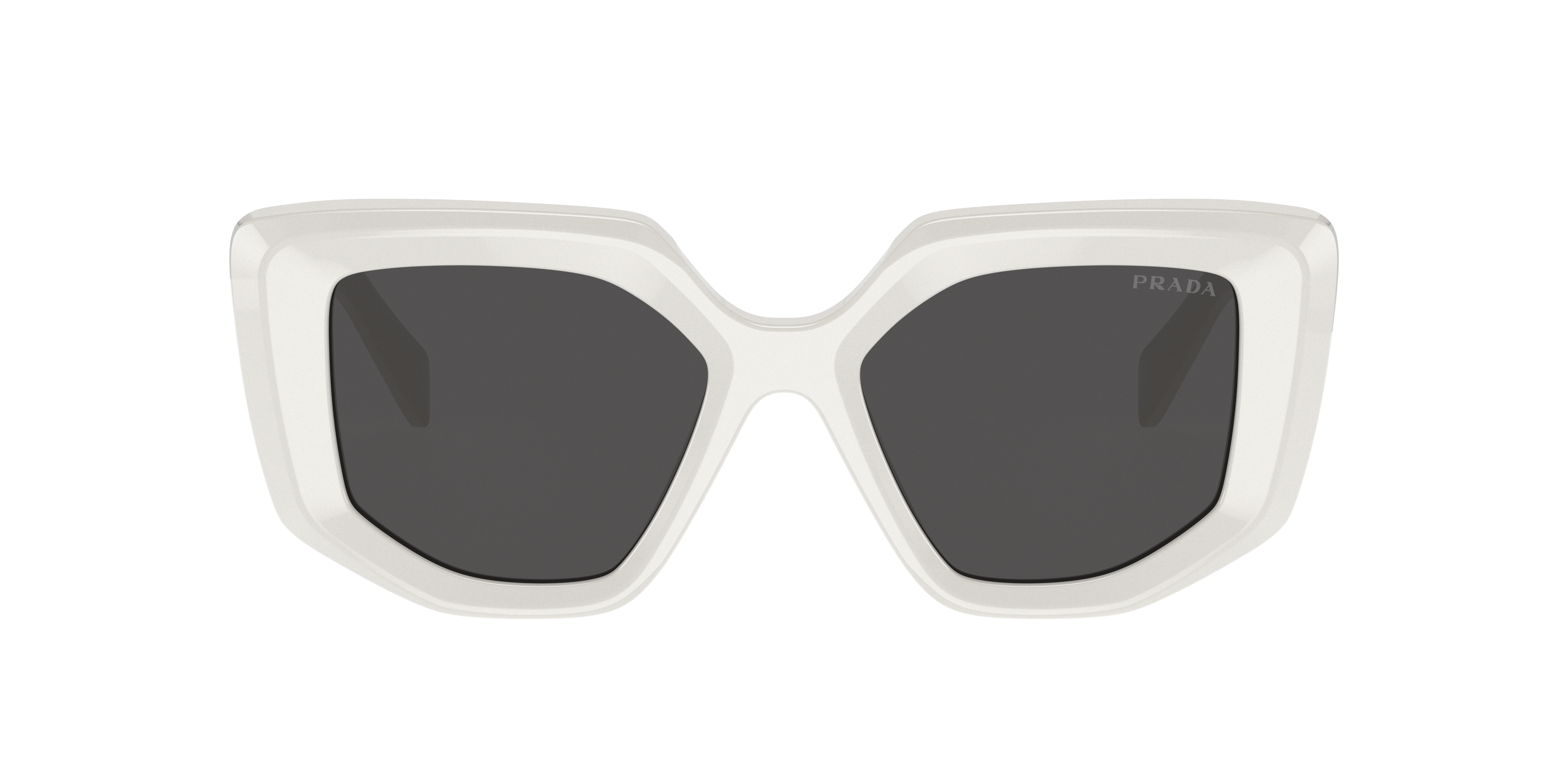 Prada PR 14ZS M (50 - 18) with Grey lenses and White frame