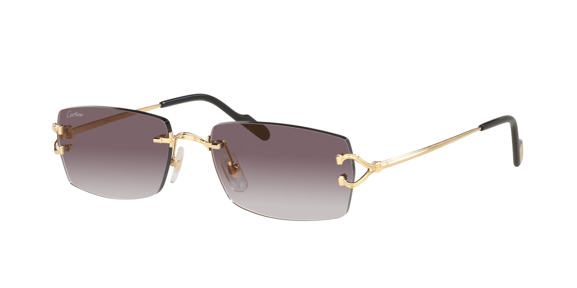 Cartier Homme Sunglass CT0550S - Couleur du Monture: Or, Couleur de Lentille: Gris