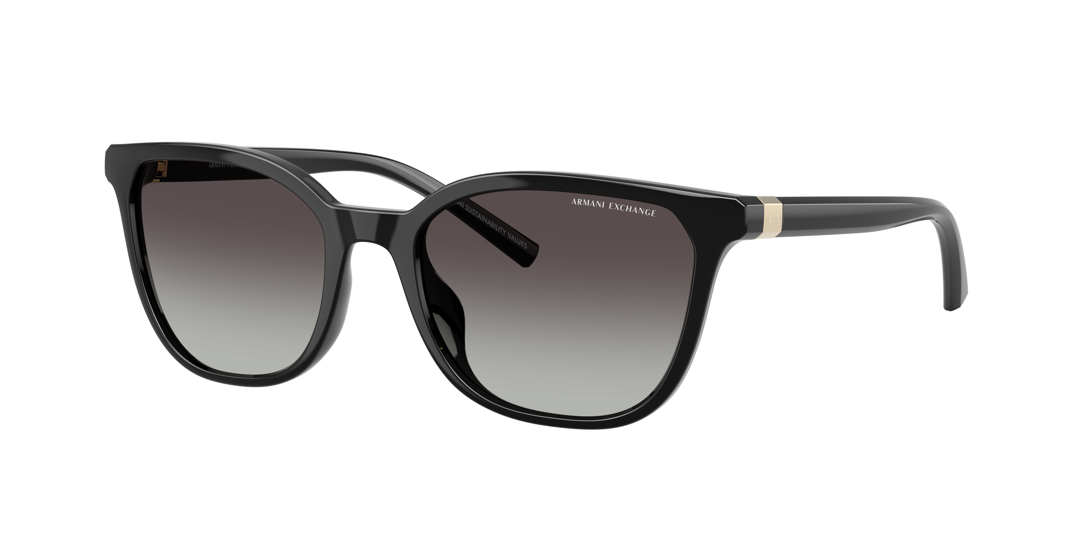 Armani Exchange Woman Sunglass AX4168SU -  Frame color: Shiny Black, Lens color: Grey Gradient
