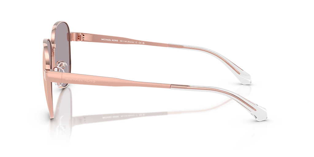 Michael Kors Biarritz XXL (61 - 14) with Gold lenses and Pink