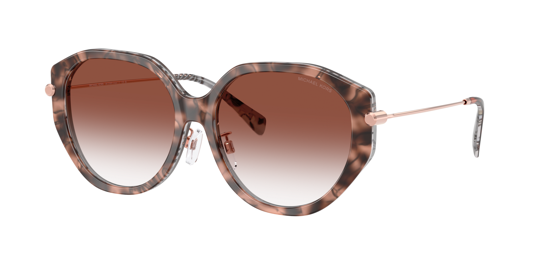 Michael Kors Femme Sunglass Jinan - Couleur du Monture caille de tortue rose Couleur de Lentille Dgrad Rose 69 €