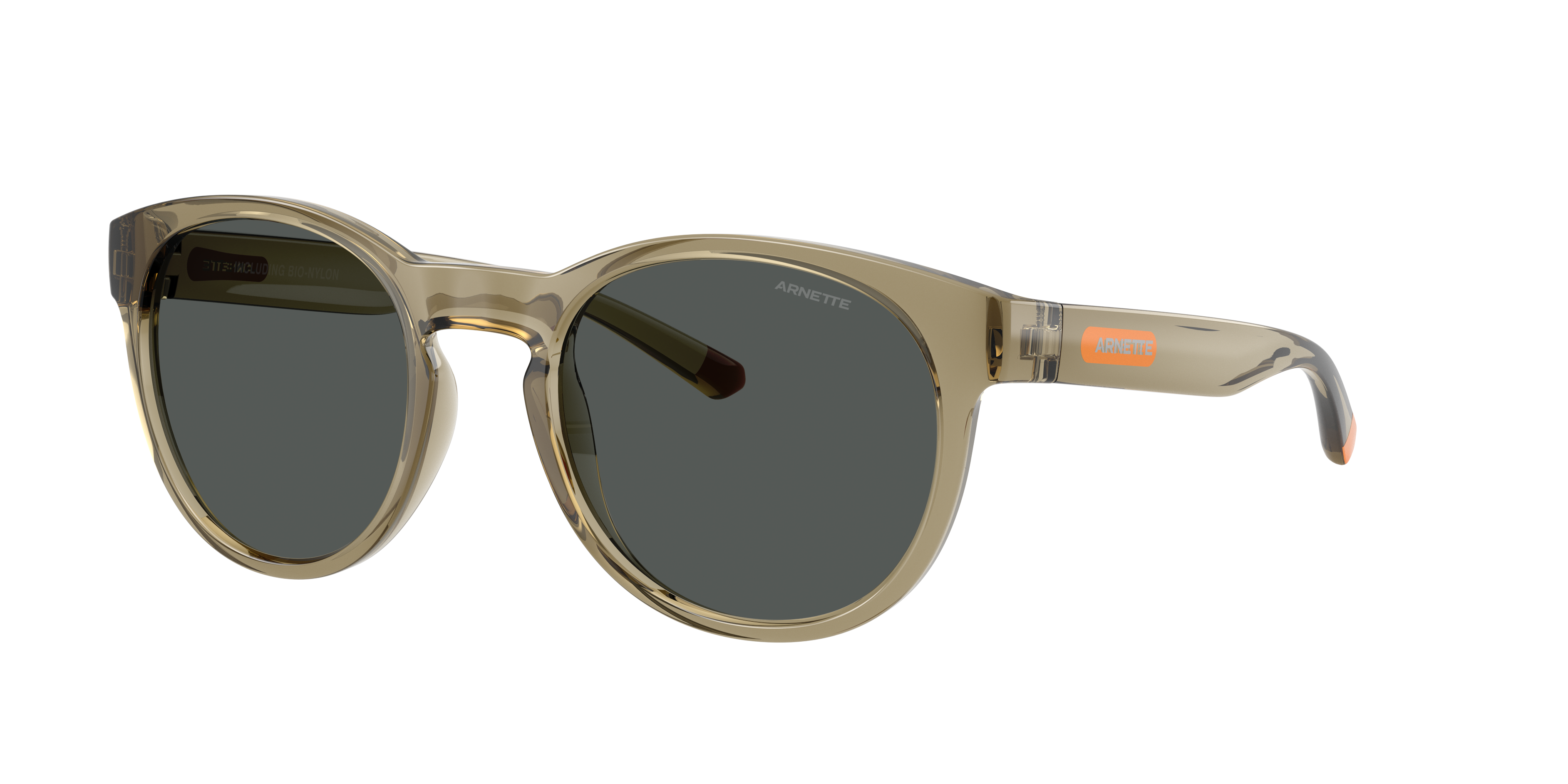 Arnette Man Sunglass AN4371 -  Frame color: Transparent Olive, Lens color: Dark Grey