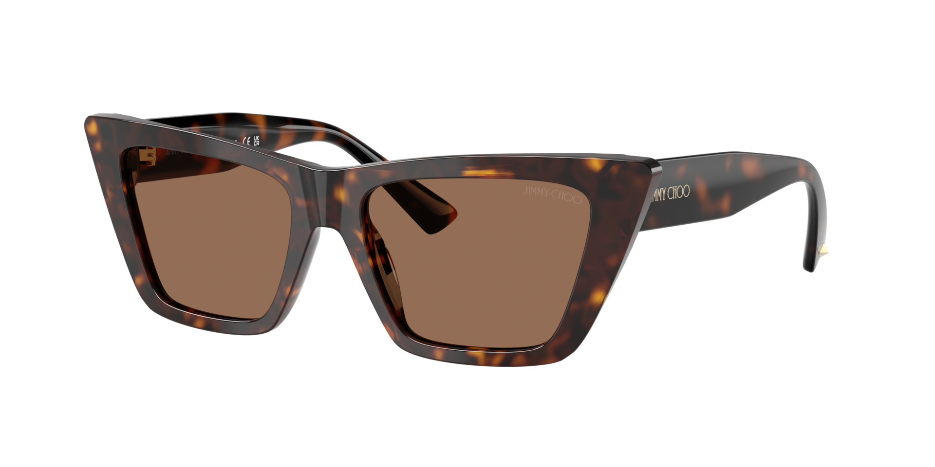Jimmy Choo Damen Dunkelbraun Frau Sunglass Jc5028 - Rahmenfarbe: Havana, Linsenfarbe: