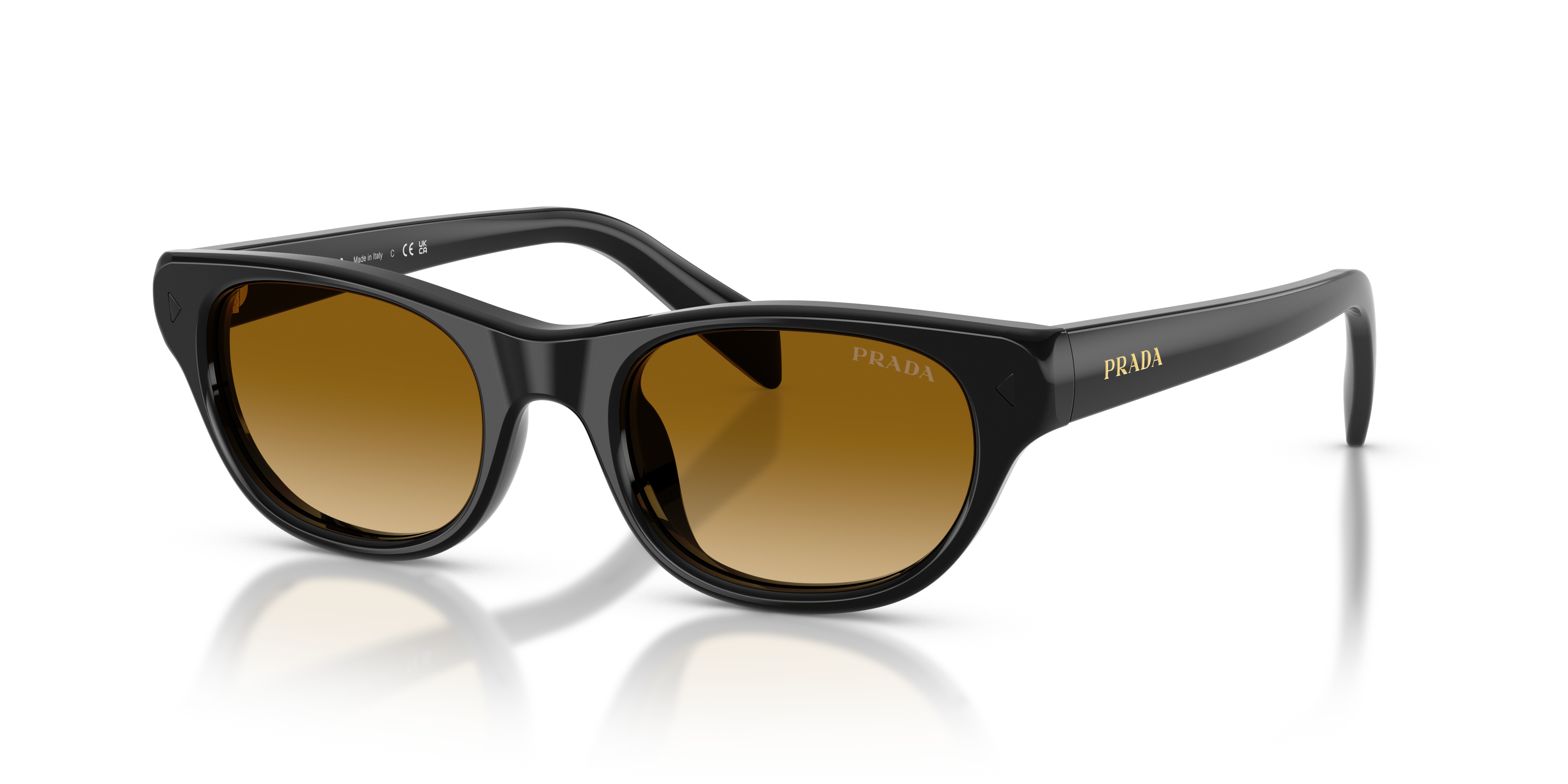 Prada PR C08S S (50 - 20) with Yellow lenses and Black frame