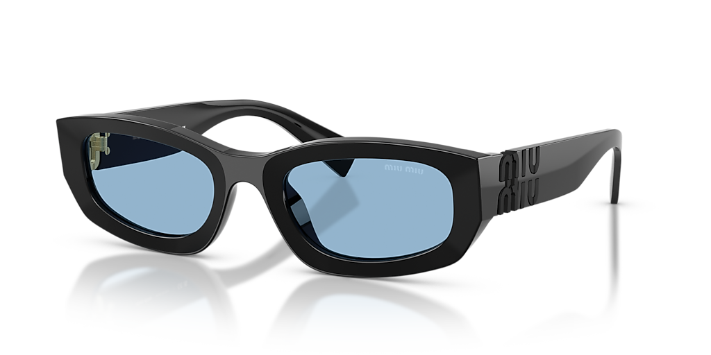 Miu Miu MU B04S L (53 - 22) with Blue lenses and Black frame