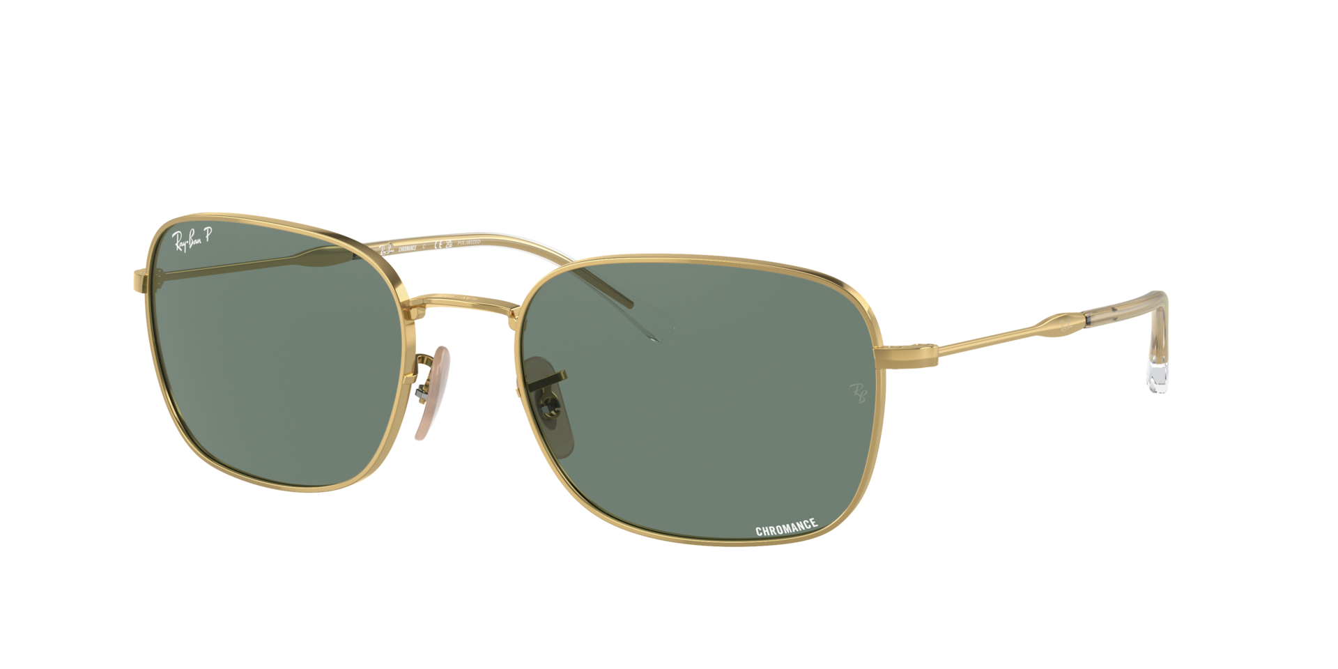 Ray-Ban Unisex Sunglass RB3706 Polarized+ Lenses -  Frame color: Arista Gold, Lens color: Grey Polarised+