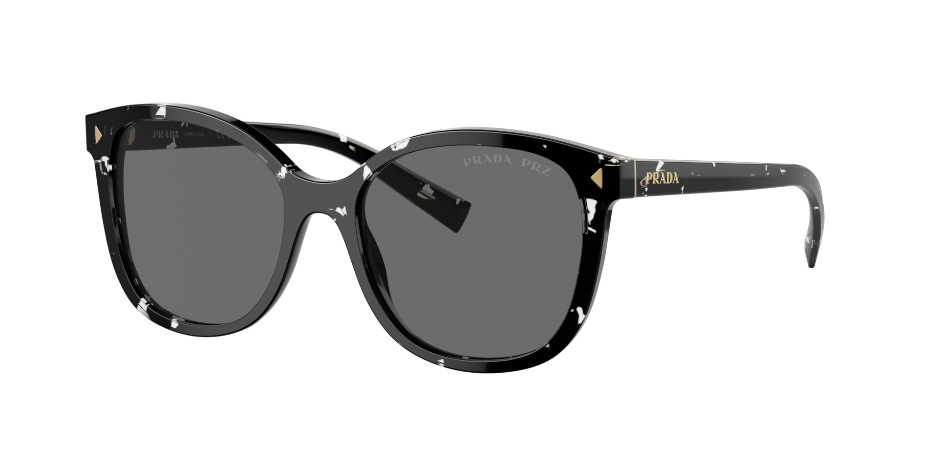 Prada PR 22ZS S (53 - 17) with Transparent lenses and Black frame