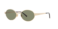 Saint Laurent SL 692 M (55 - 19) with Green lenses and Gold frame