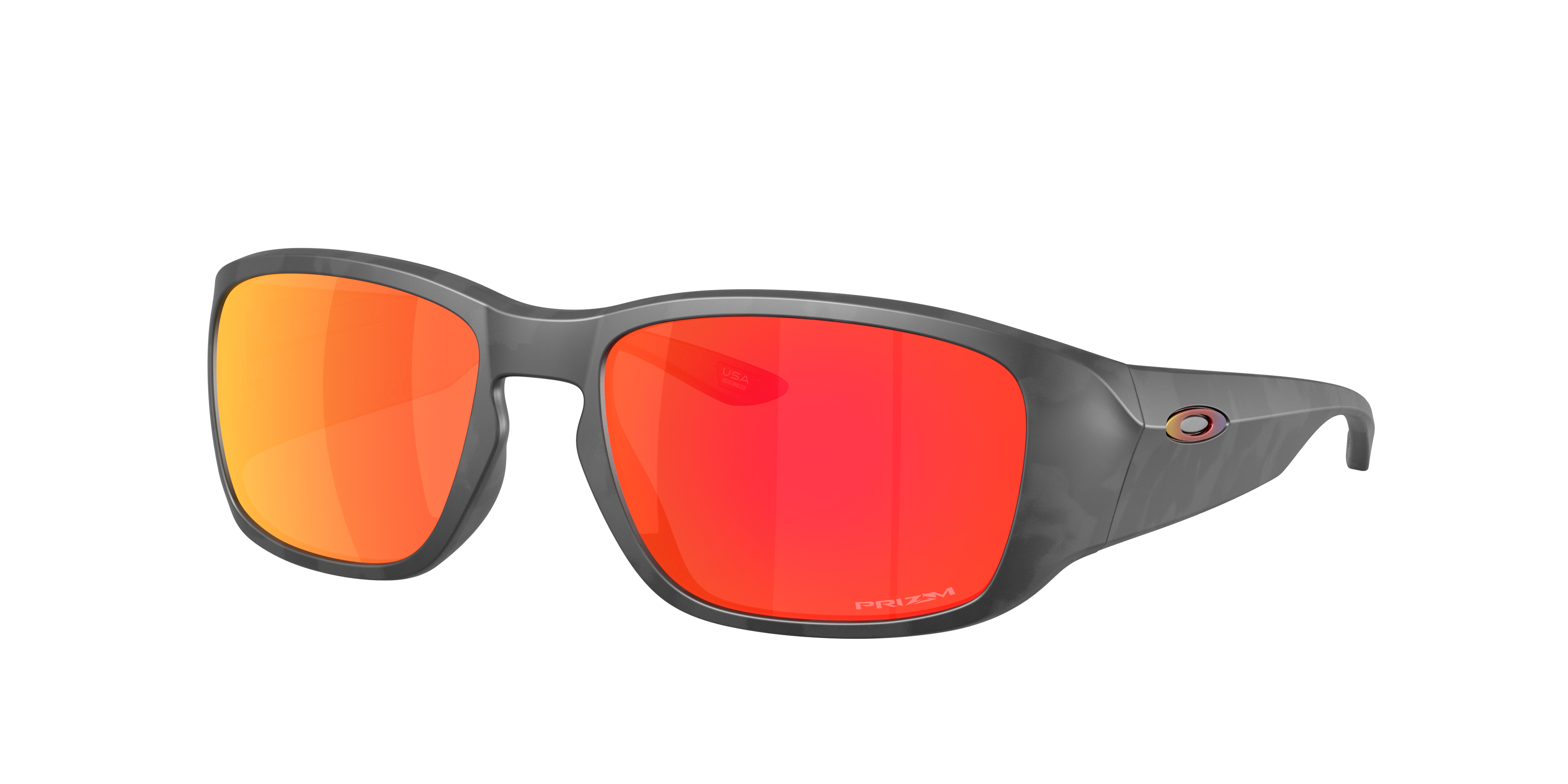 Oakley Man Sunglass Tourniquet -  Frame color: Matte Black Camo, Lens color: Prizm Ruby