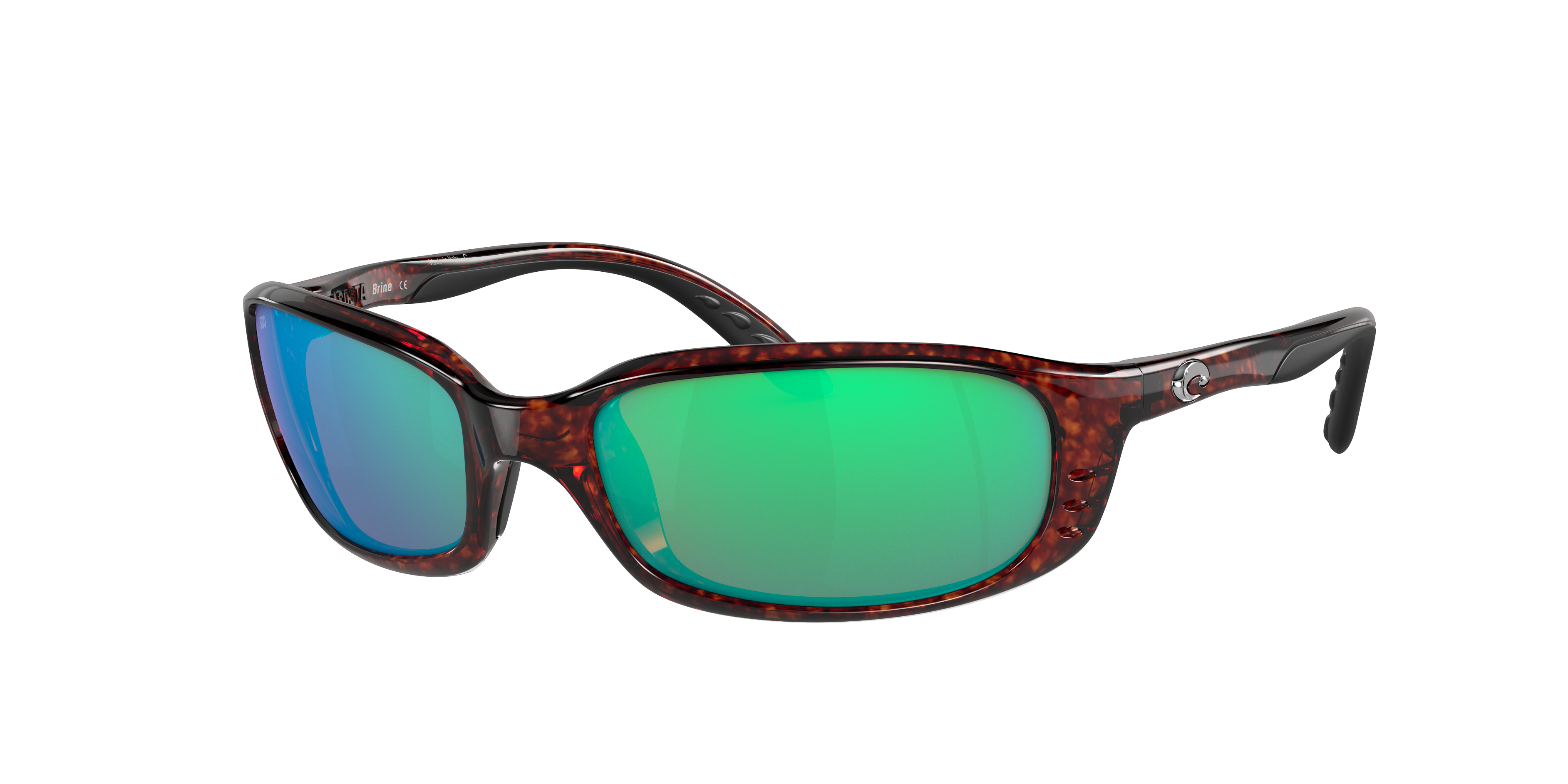 Costa Man Sunglass Brine -  Frame color: Tortoise, Lens color: Green Mirror
