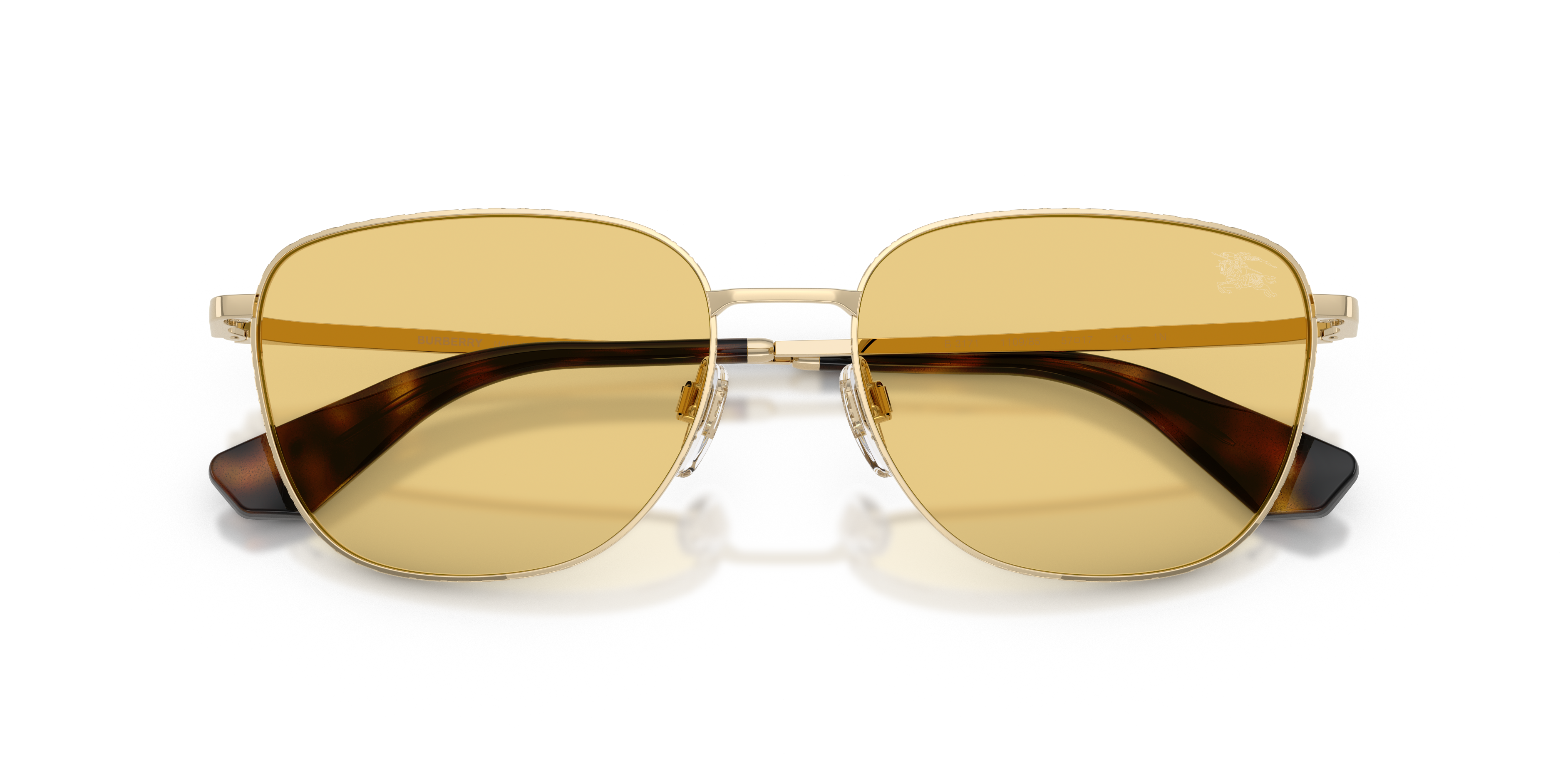 Burberry BE3171 XL (57 - 17) with Yellow lenses and Gold frame