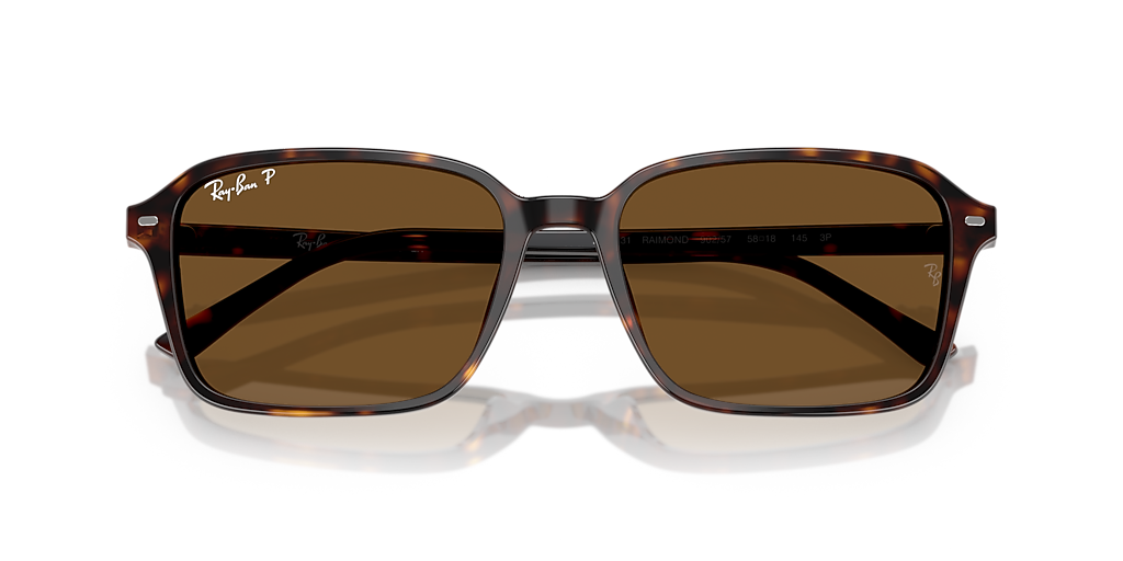 Ray-Ban Raimond XL (58 - 18) with Brown lenses and Tortoise frame