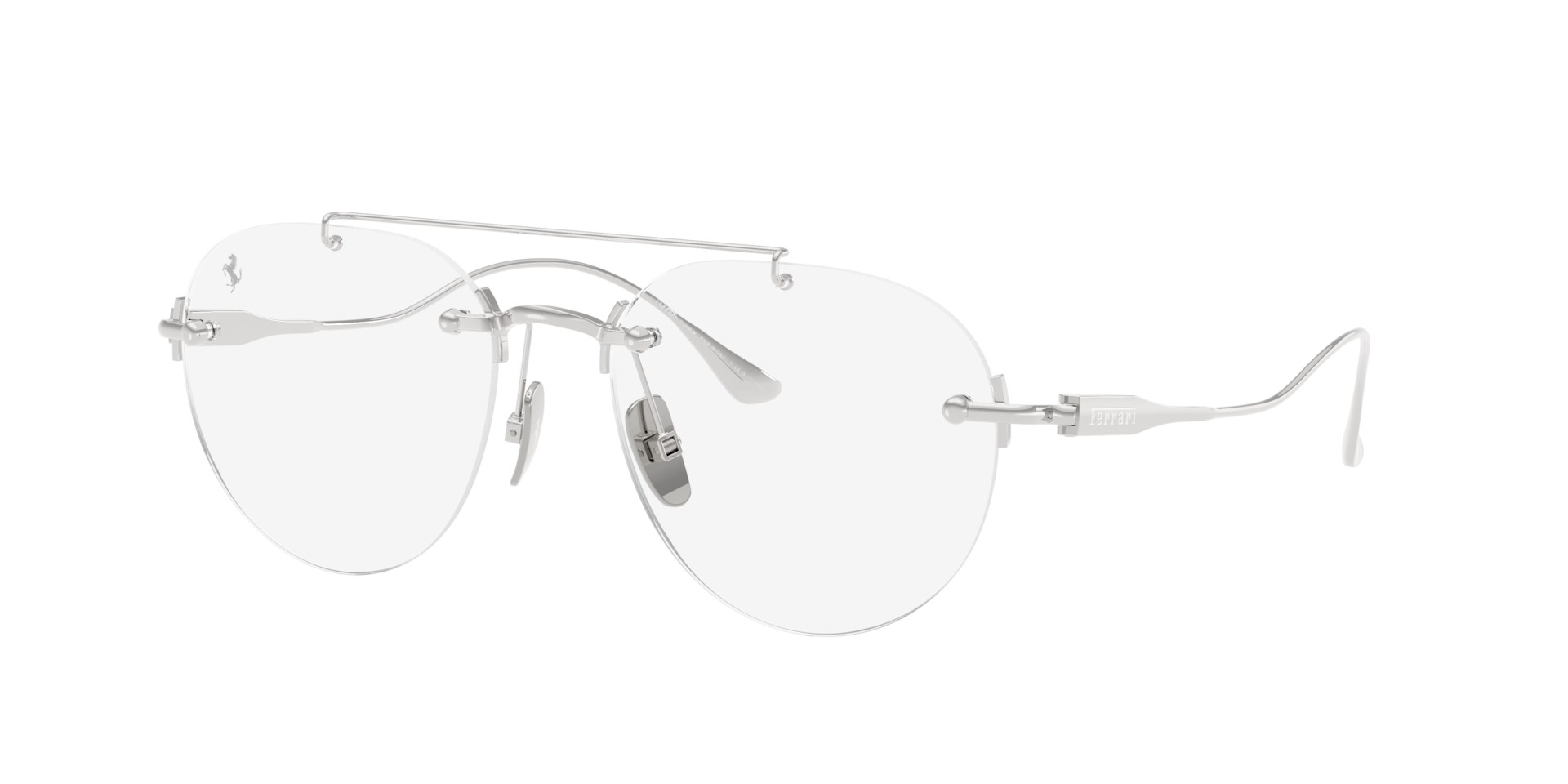 Ferrari Homme Sunglass FH1034TK - Couleur du Monture: Plaqué or blanc, Couleur de Lentille: Bleu Gris