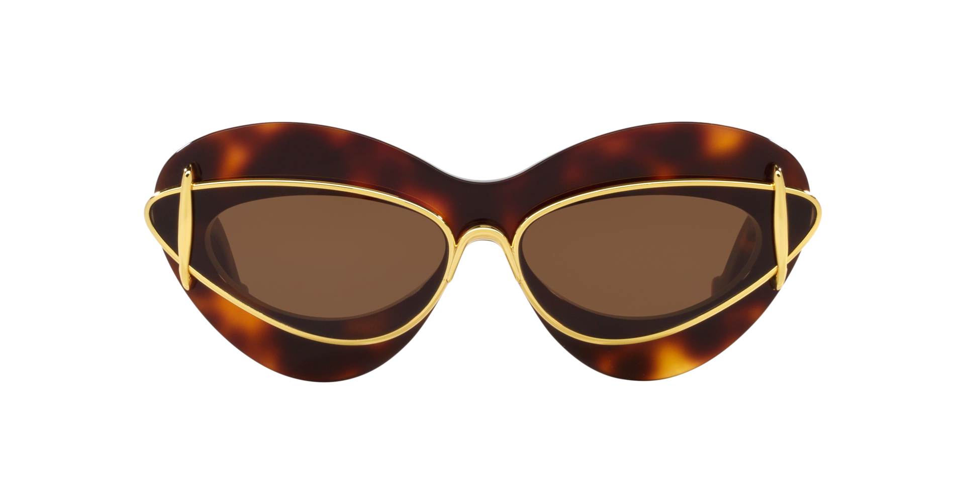 【Isetan Lover 】ludlow Dorothy ブラウス Loewe Double Frame LW40119I XXL (67 - 14) with Brown lenses and