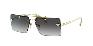 Versace VE2293 XXL (0 - 140) with Brown lenses and Gold frame