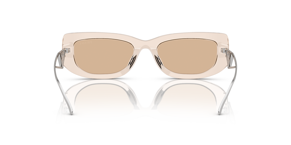 Prada PR 14 YS Women’s Sunglasses Transparent Frame & Brown Transparent Lenses Prada PR 14YS L (53 - 19) with Brown lenses and Brown frame  main image 2