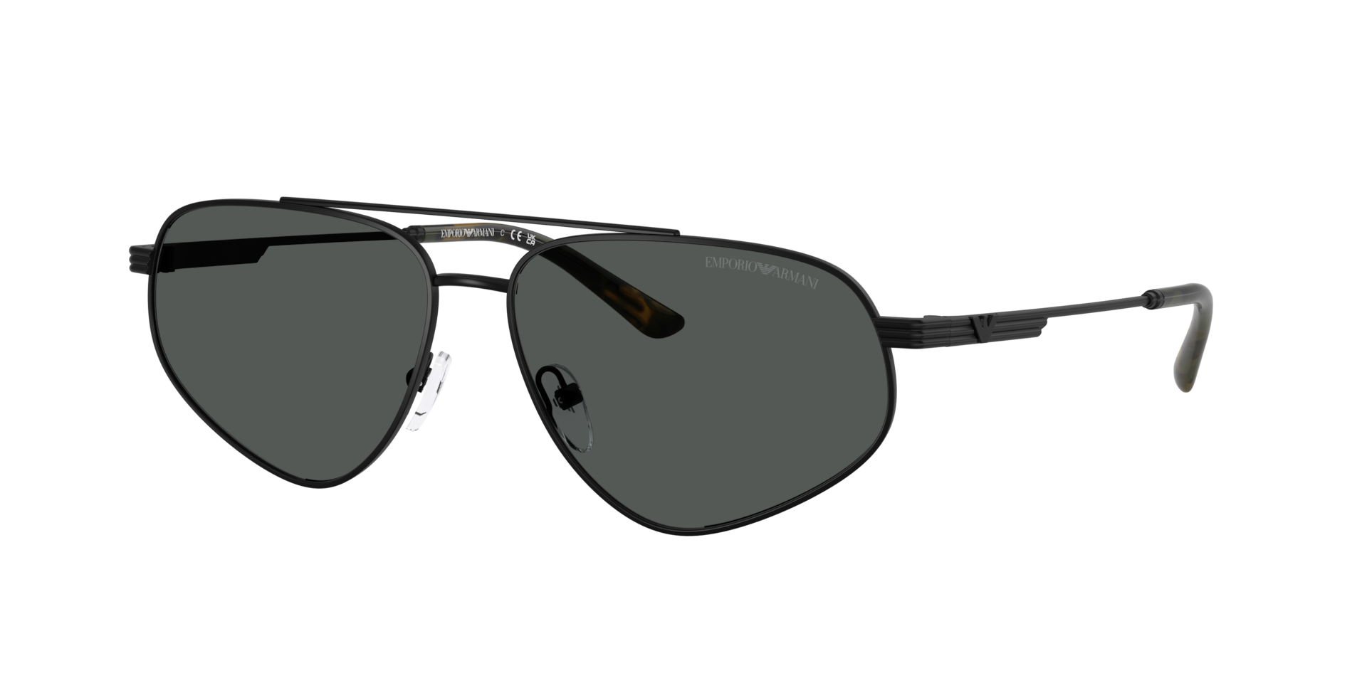 Emporio Armani Man Sunglass EA2156 -  Frame color: Matte Black, Lens color: Dark Grey