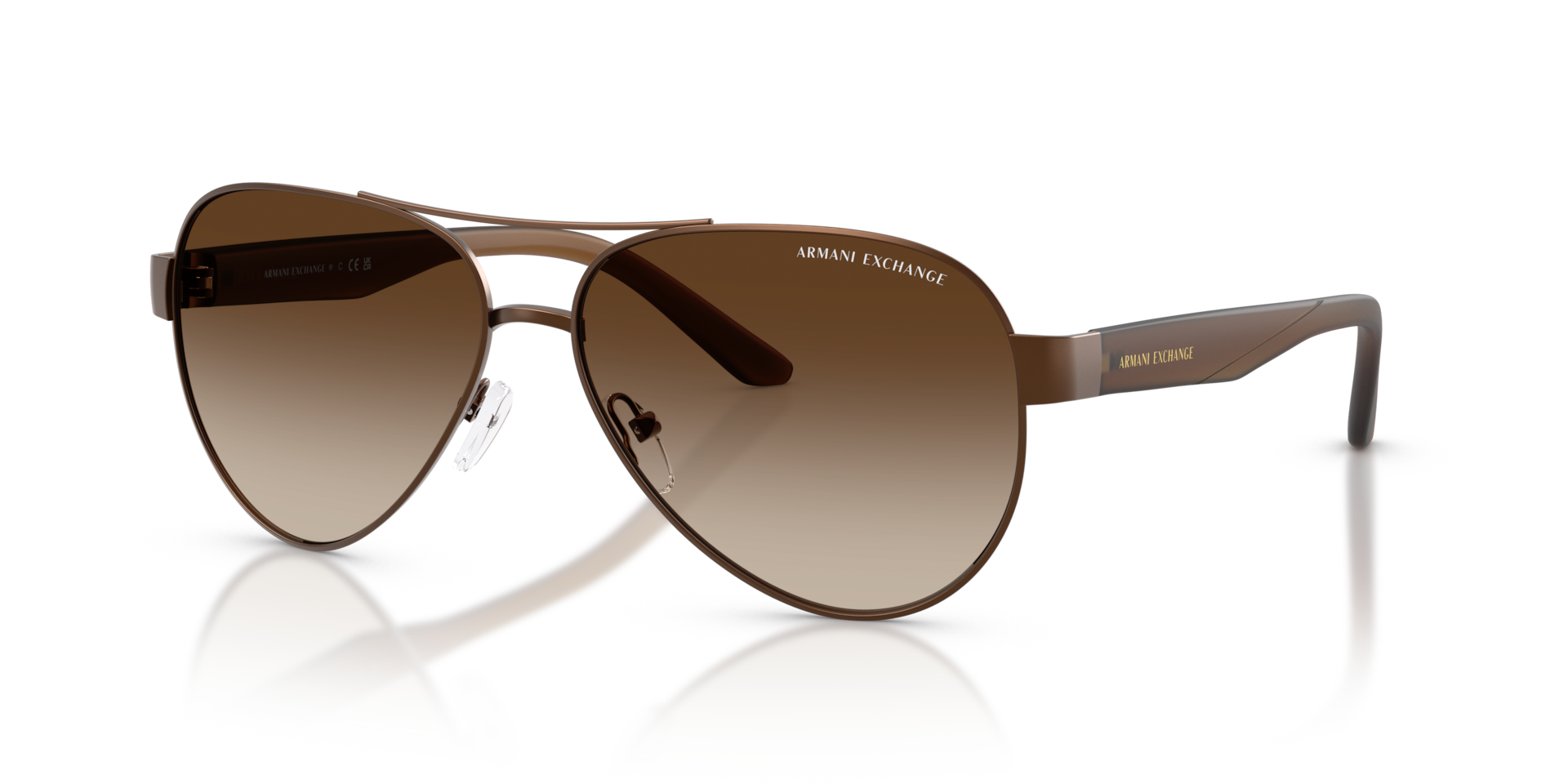 アミカMATCHESシリーズブラウス 24SS Armani Exchange AX2034S L (59 - 14) with Brown lenses and Brown