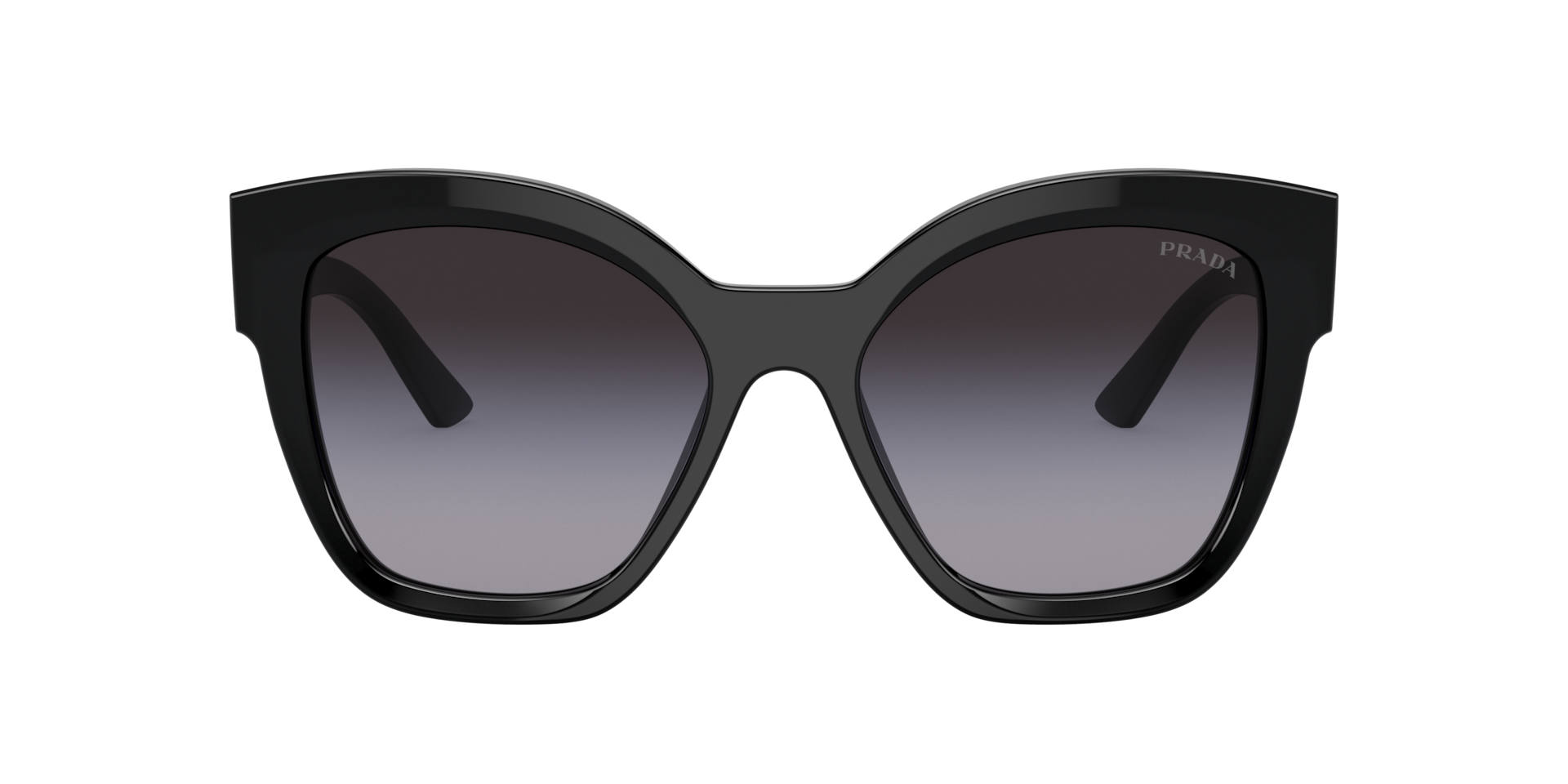 Prada PR 17ZS M (54 - 18) with Grey lenses and Black frame