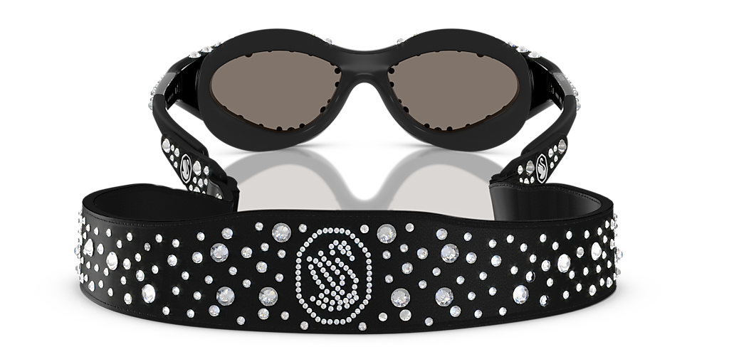 SWAROVSKI ベアー Swarovski SK6024 XXL (0 - 142) with Silver lenses and Black frame