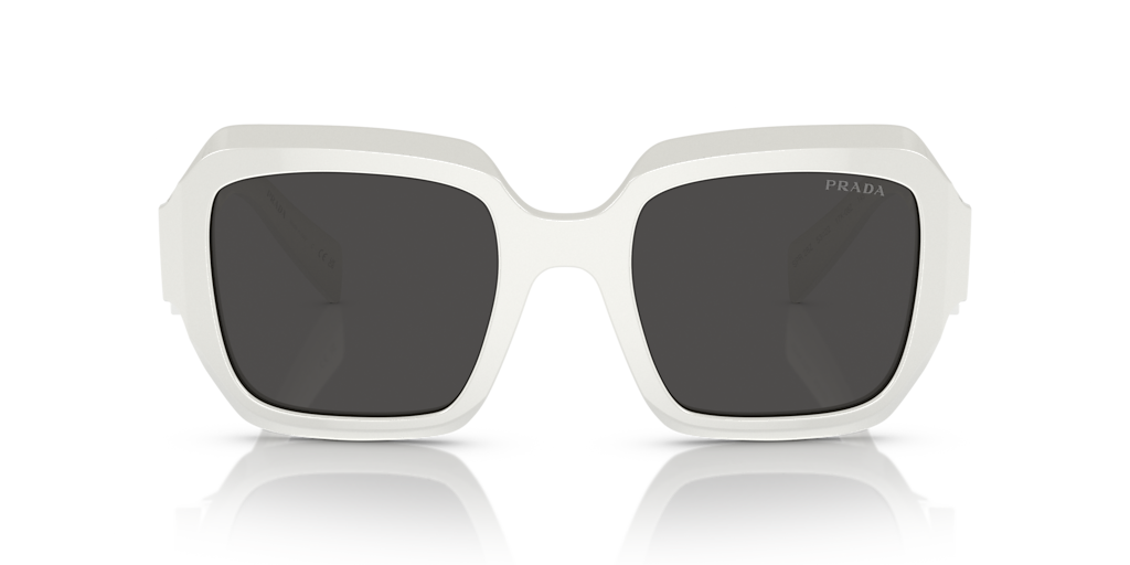 Prada PR 28ZS M (53 - 22) with Grey lenses and White frame
