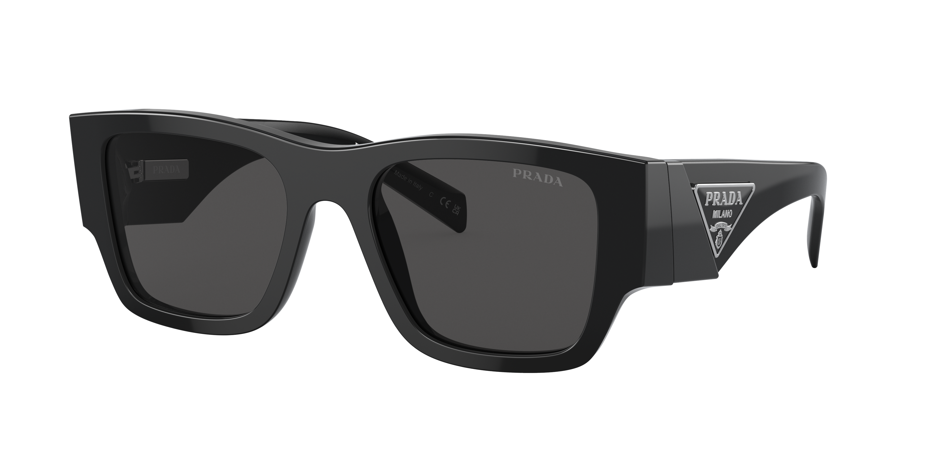 Prada PR 10ZS L (54 - 20) with Grey lenses and Black frame