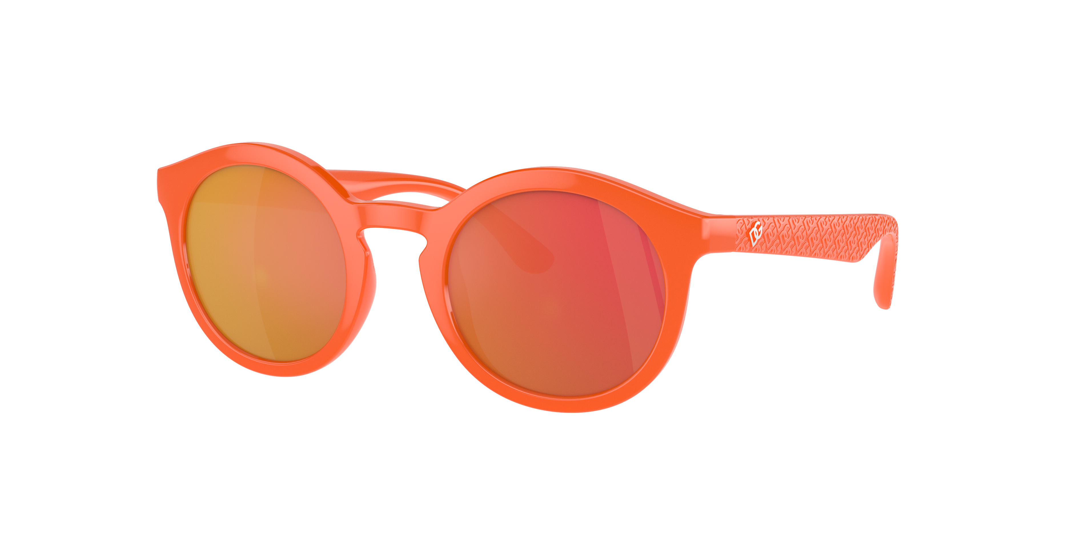 Dolce&Gabbana Unisex Sunglass DX6002 Kids - Frame color: Orange, Lens color: Dark Violet Mirror Red