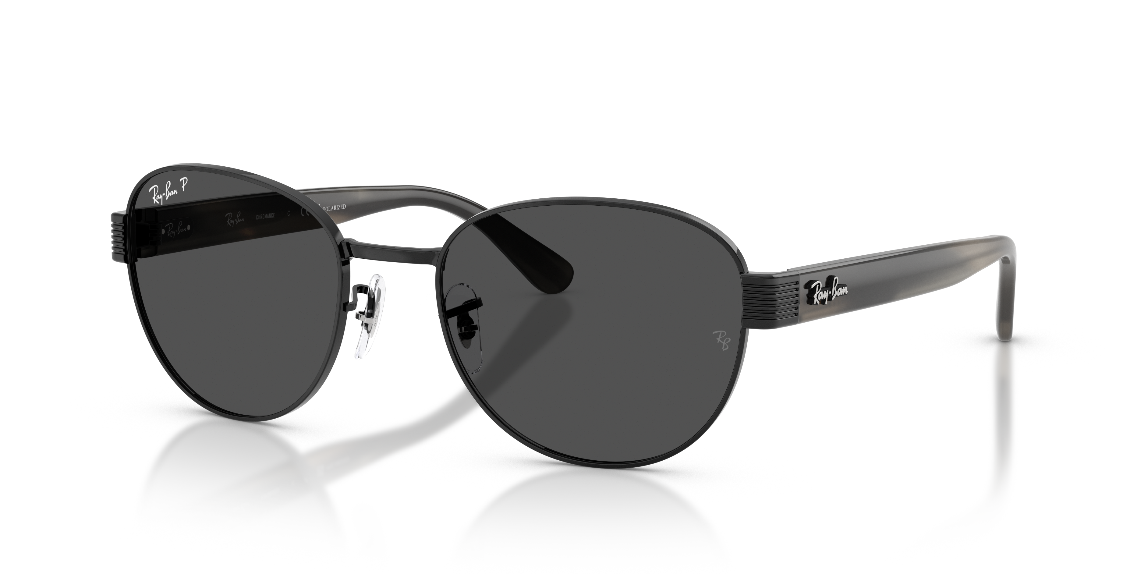 Ray-Ban RB3766 Polarized+ Lenses L (56 - 20) with Grey lenses and