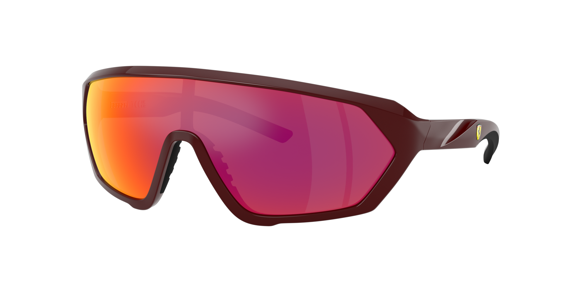 Scuderia Ferrari Man Sunglass FZ6017U -  Frame color: Red Bordeaux, Lens color: Red Gold Mirror